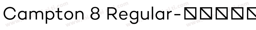Campton 8 Regular字体转换